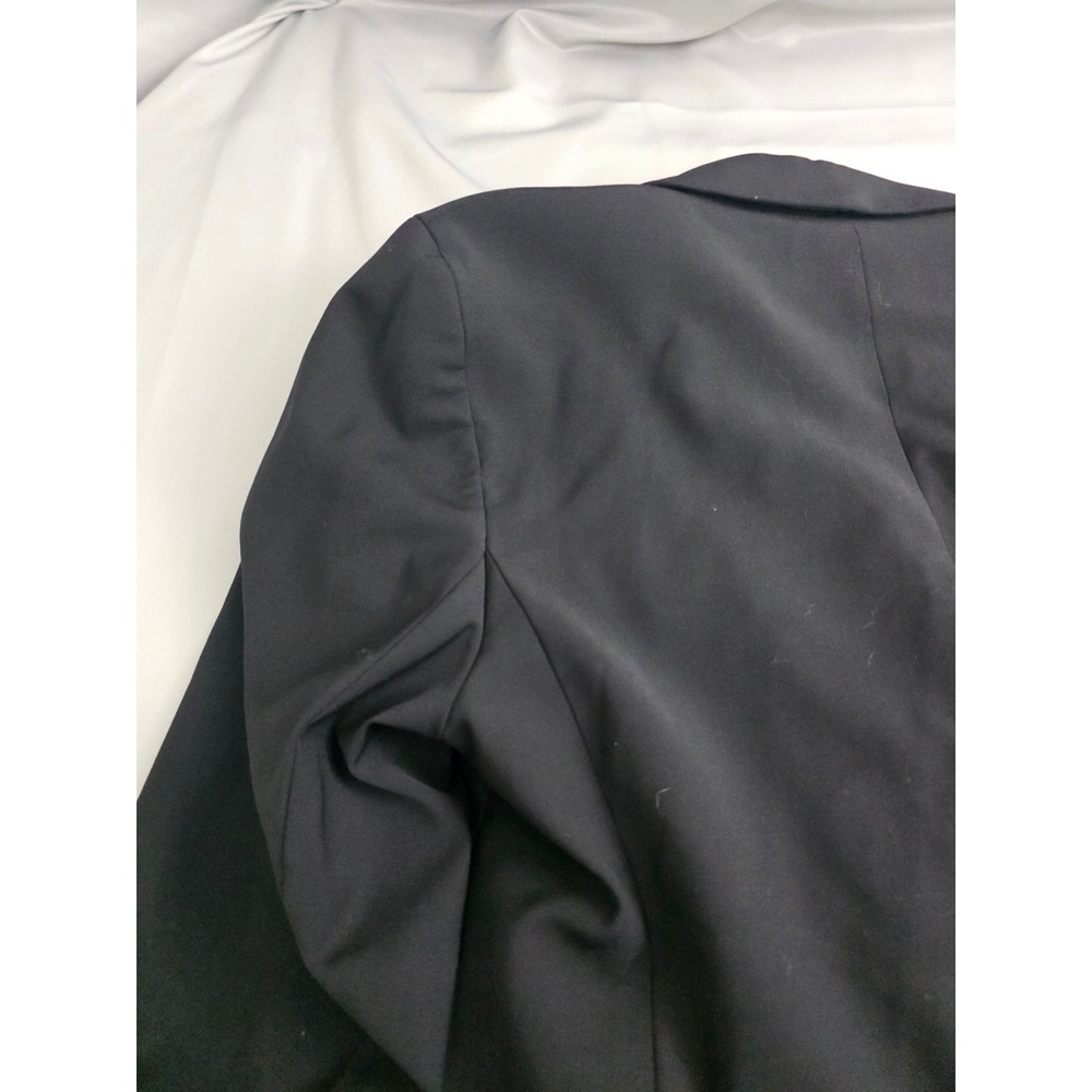 Talbots Woman Black Wool Blend Two Button Blazer Jacket 16W JO1931 - Picture 16 of 16